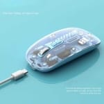 Aoas W08 Ασύρματο Bluetooth Ποντίκι Μπλε