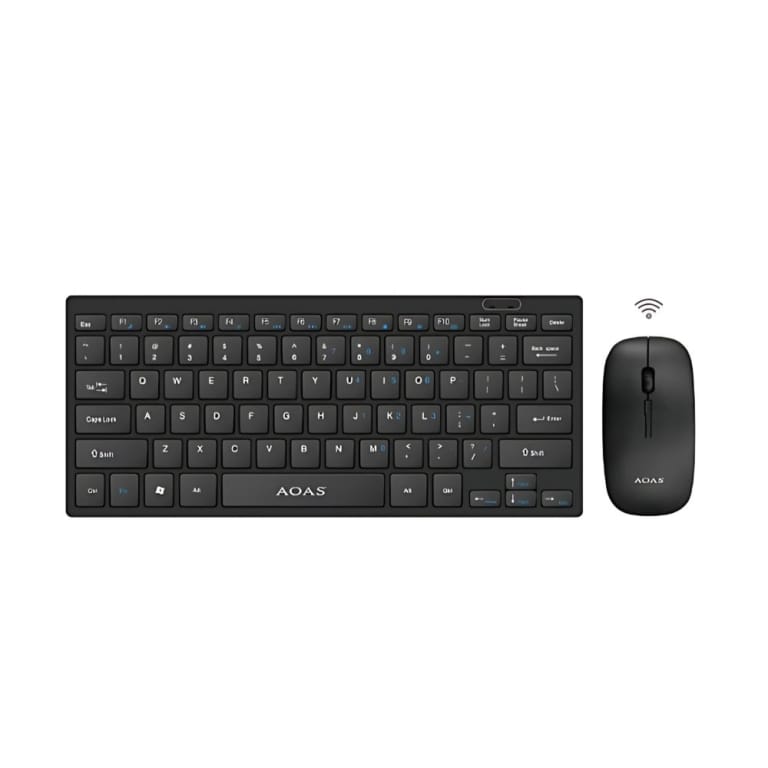 AOAS WB-8068 Ασύρματο Σετ Πληκτρολόγιο & Ποντίκι (UK)