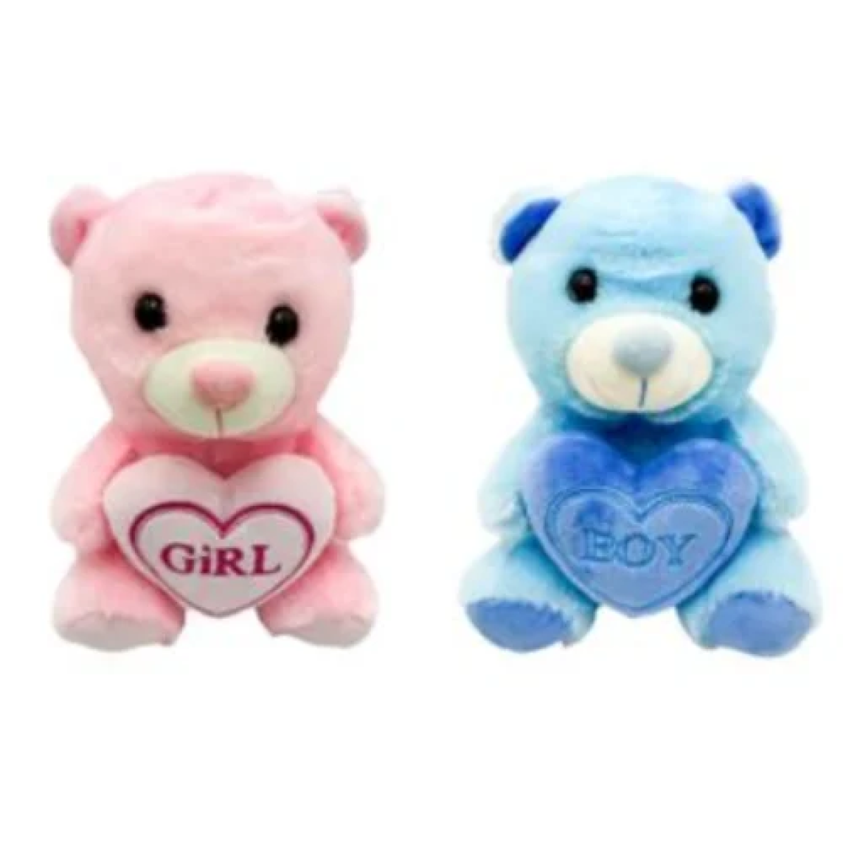 Αρκουδάκι Λούτρινο Με Καρδιά 21cm 86361 Μπλε BOY