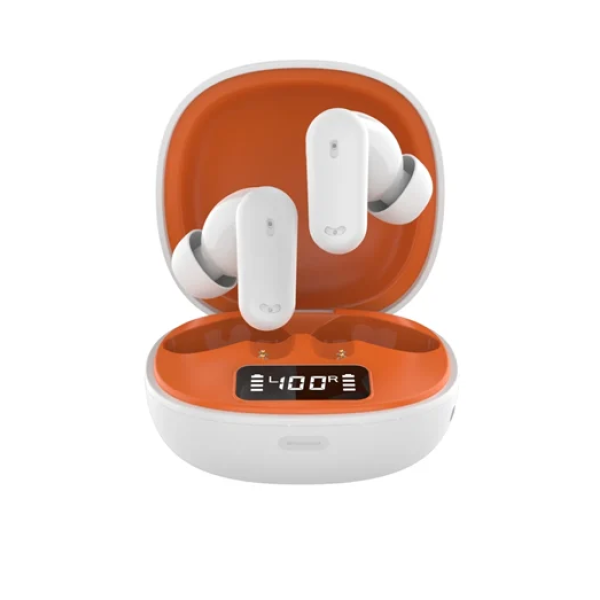 Ασύρματα ακουστικά Bluetooth με θήκη φόρτισης DM-TW19 λευκό