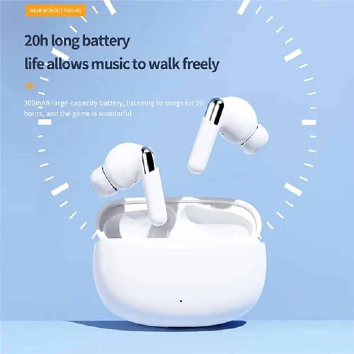 Ασύρματα ακουστικά Bluetooth με θήκη φόρτισης DM-TW21 μαύρο - Image 2