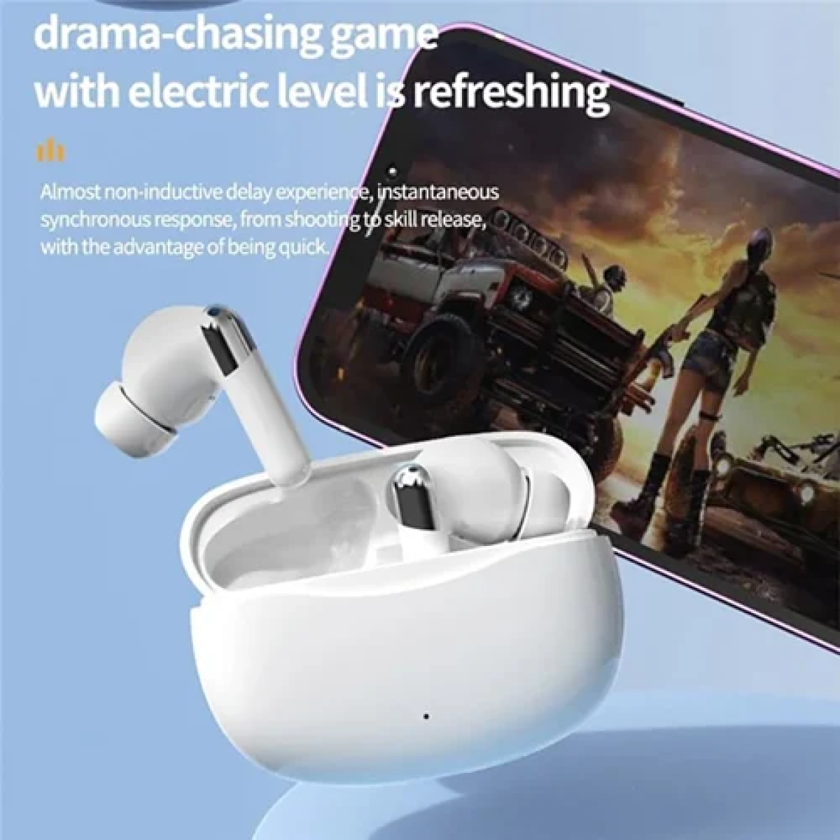 Ασύρματα ακουστικά Bluetooth με θήκη φόρτισης DM-TW21 μαύρο - Image 3
