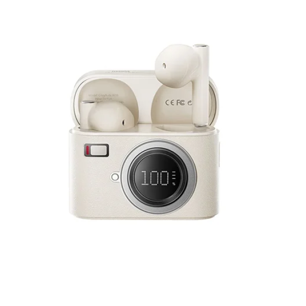 Ασύρματα ακουστικά Bluetooth με θήκη φόρτισης W33 Remax - λευκό