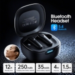 Ασύρματα ακουστικά Bluetooth με θήκη φόρτισης W38 Remax - μαύρο