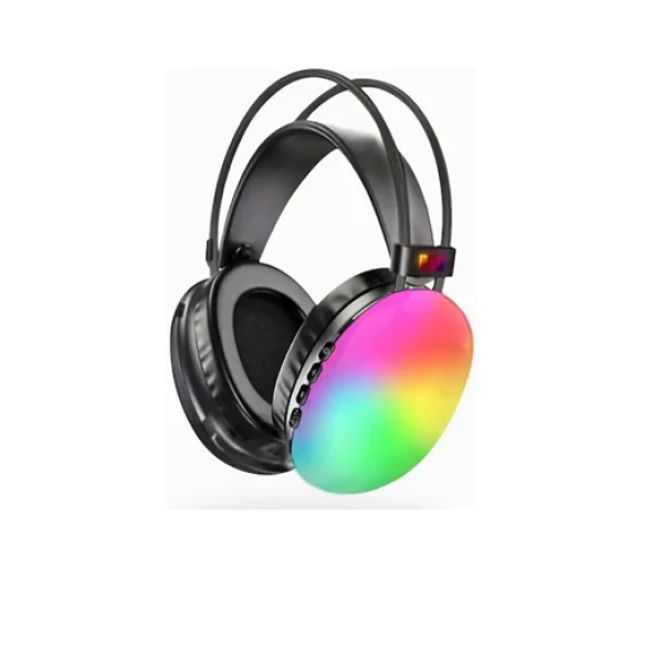 Ασύρματα Bluetooth On Ear ακουστικά με 5 ώρες λειτουργίας RGB PG580 - μαύρο