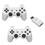 Ασύρματο Gamepad USB 2.4G με 2 Χειριστήρια Για Retro Gaming Λευκό Game Mate