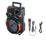 Ασύρματο ηχείο karaoke Bluetooth με ενσύρματο μικρόφωνο CH-868 μαύρο
