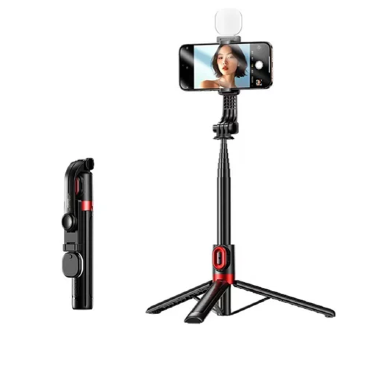 Ασύρματο τρίποδο κινητού Selfie Stick 1.3m Remax P60 - μαύρο