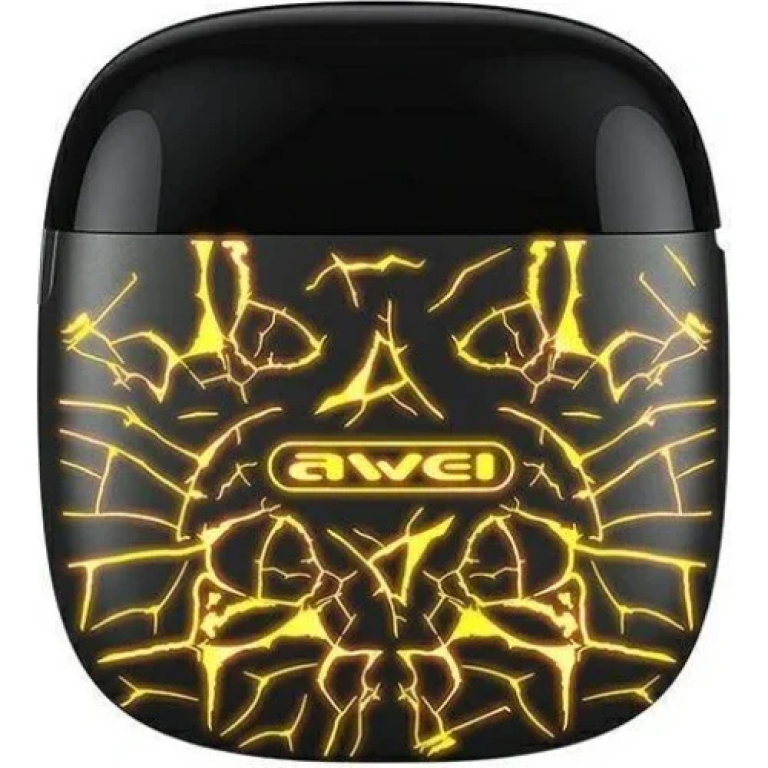 Awei T28 Pro Earbud Bluetooth Handsfree Ice Crack Yellow