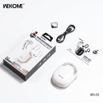 WEKOME WS-03 Ασύρματα Ακουστικά Clip-On – Semi-In-Ear με HIFI Ήχο & Σχεδίαση Ear-Hook - Ρόζ