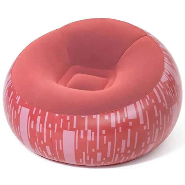 Bestway Φουσκωτή Πολυθρόνα 112x112x66cm 75052 Κόκκινη