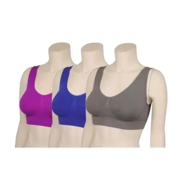 Μπουστάκι Καθημερινής Χρήσης Slim N Lift Aire Bra Σετ 3τμχ - Μπλε/Μωβ/Γκρι