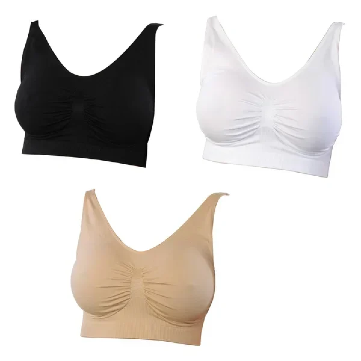 Μπουστάκι Καθημερινής Χρήσης Slim N Lift Aire Bra Σετ 3τμχ - Λευκό/Μαύρο/Μπεζ - Image 7