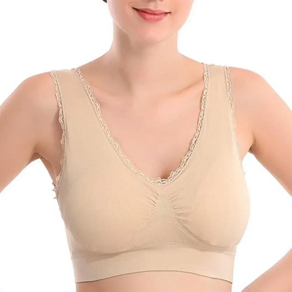 Μπουστάκι Καθημερινής Χρήσης με Δαντέλα Slim N Lift Aire Bra Deluxe – Μπεζ
