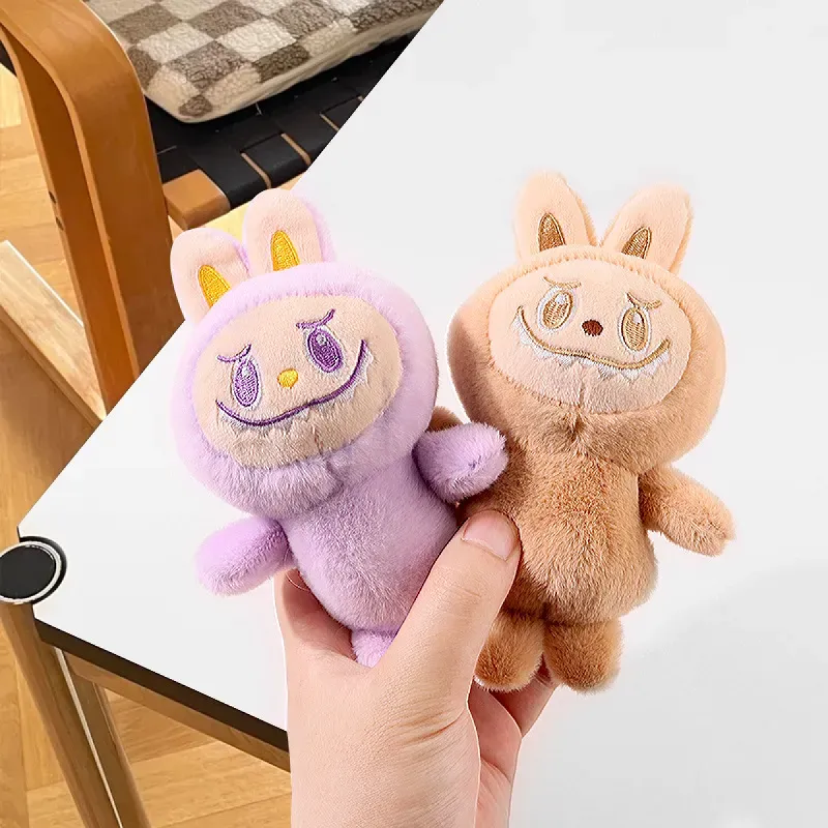 Μπρελόκ Λούτρινο Αρκουδάκι στυλ Monster 11cm 86451 Mωβ
