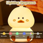 Διακοσμητικό Φωτιστικό USB Σιλικόνης - Baby Duck