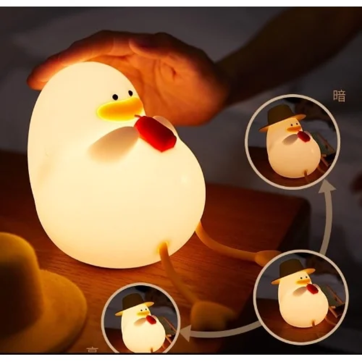 Διακοσμητικό Φωτιστικό USB Σιλικόνης - Otis the Duck