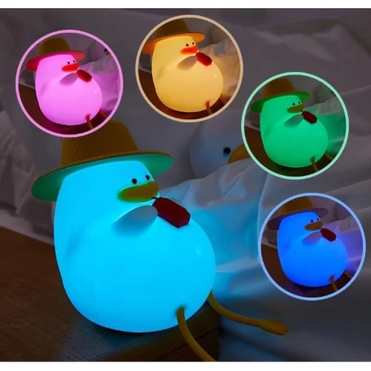 Διακοσμητικό Φωτιστικό USB Σιλικόνης - Otis the Duck