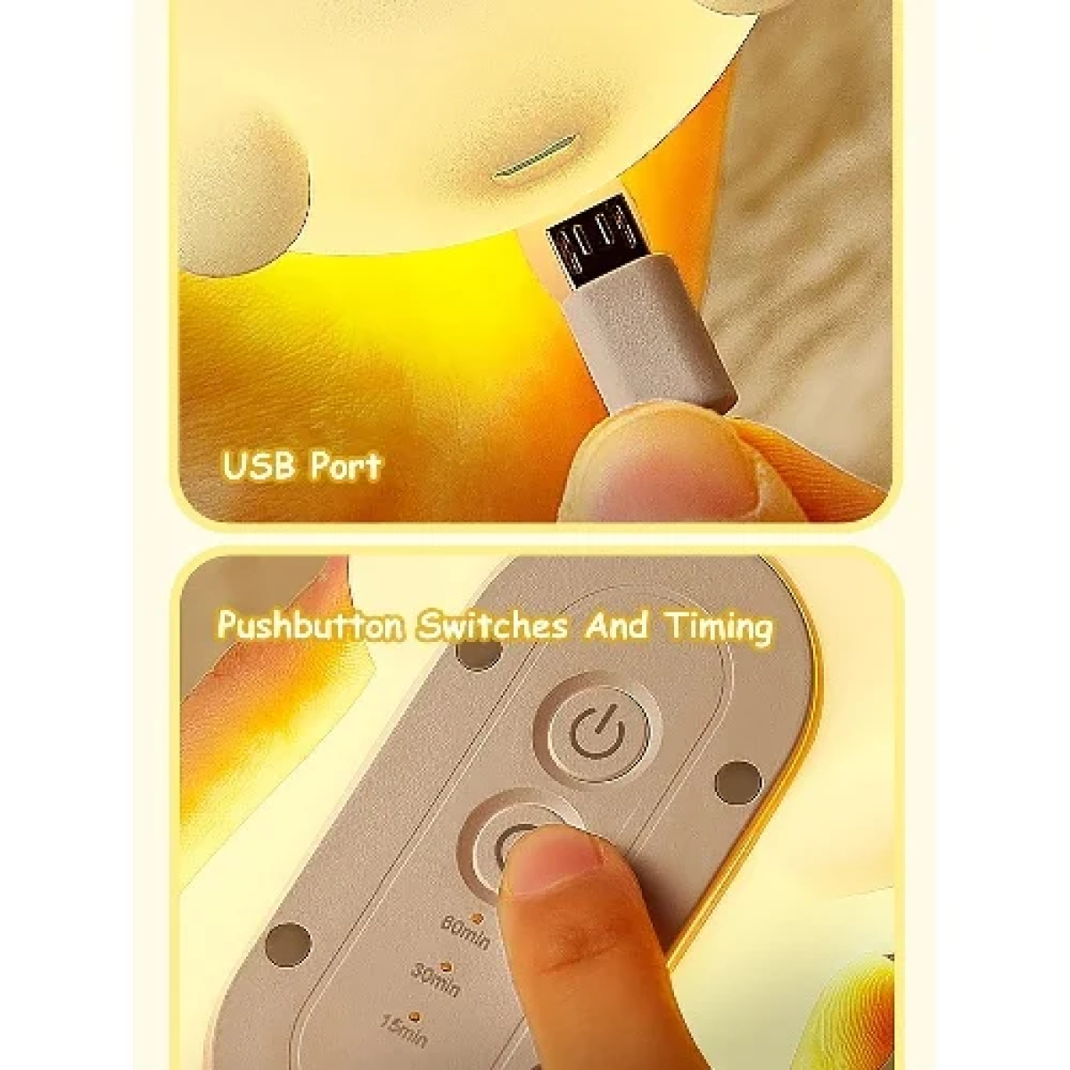 Διακοσμητικό Φωτιστικό USB Σιλικόνης - Σκυλάκι