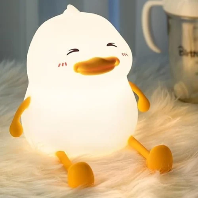 Διακοσμητικό Φωτιστικό USB Σιλικόνης Smiley Duck