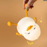 Διακοσμητικό Φωτιστικό USB Σιλικόνης Smiley Duck