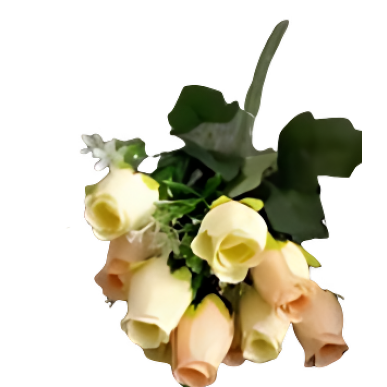 Διακοσμητικό Τεχνητό Μπουκέτο Λουλουδιών 168245 Κίτρινο/Πορτοκαλί