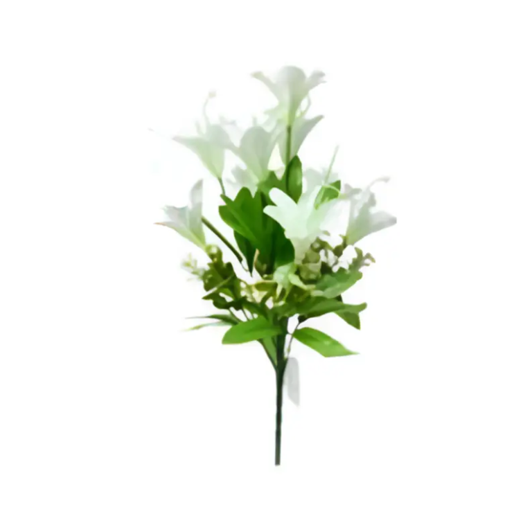Διακοσμητικό Τεχνητό Μπουκέτο Λουλουδιών 43cm 86342 Λευκό