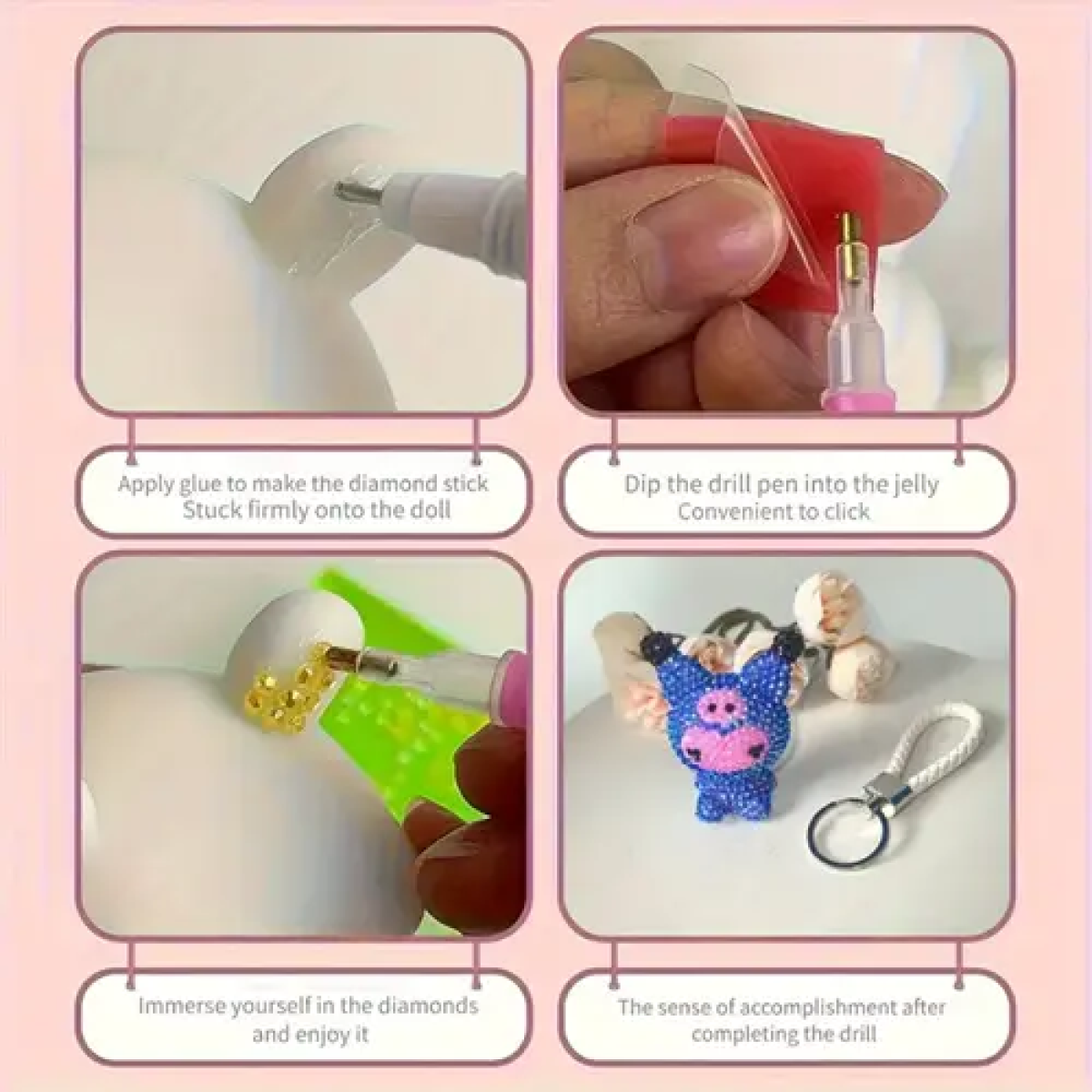 Δημιουργικό εκπαιδευτικό παιχνίδι με στρας TJ-10050 μπλε - Image 3