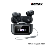 Remax CozyPods W30N Bluetooth In-ear Ακουστικά με Έγχρωμη Οθόνη & Θήκη Φόρτισης – Μαύρα
