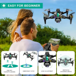 Drone 4K Ultra HD Με Κάμερα, RGB Φωτισμό Και Χειριστήριο Μαύρο Andowl SKY-769