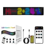 Εύκαμπτη LED πινακίδα RGB αυτοκινήτου Bluetooth με κινούμενες εικόνες και κείμενο μέσω εφαρμογής 120x595mm