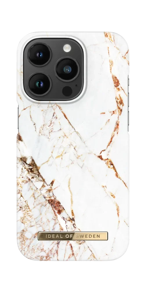 IDEAL OF SWEDEN Θήκη Fashion Case iPhone 14 Pro Carrara Gold IDFCA16-I2261P-46