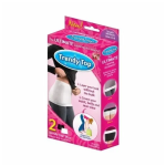 Ελαστική ζώνη μέσης κορσές - Trendy Top - λευκό/μαύρο