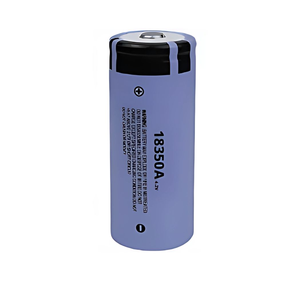 Επαναφορτιζόμενη Μπαταρία 18350 Li-Ion 4.2V 1100Mah Με Επίπεδη Κεφαλή Μωβ