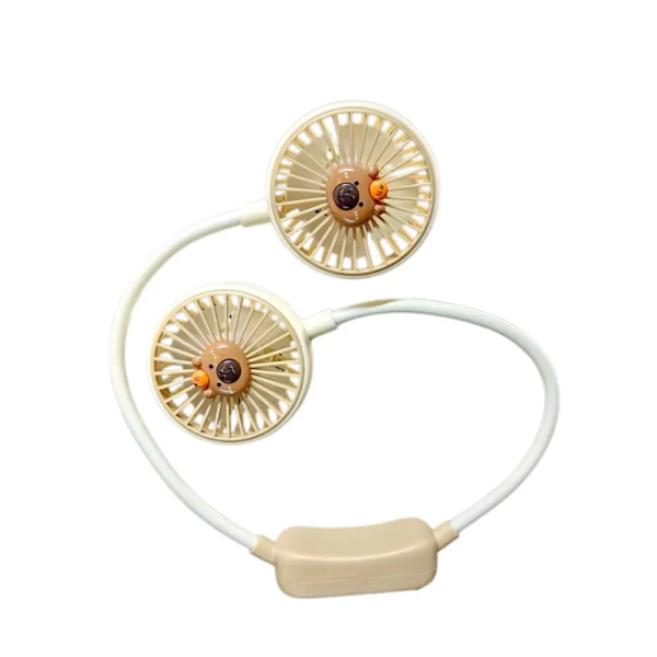 Επαναφορτιζόμενος Μίνι Ανεμιστήρας Λαιμού Λευκό USB