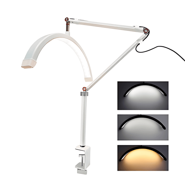 Επαγγελματική Λάμπα Half Moon 3000K-6000K Με Dimmer HD-M3X Λευκή