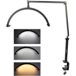 Επαγγελματική Λάμπα Half Moon 3000K-6000K Με Dimmer HD-M3X Μαύρη