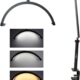 Επαγγελματική Λάμπα Half Moon 3000K-6000K Με Dimmer HD-M3X Μαύρη