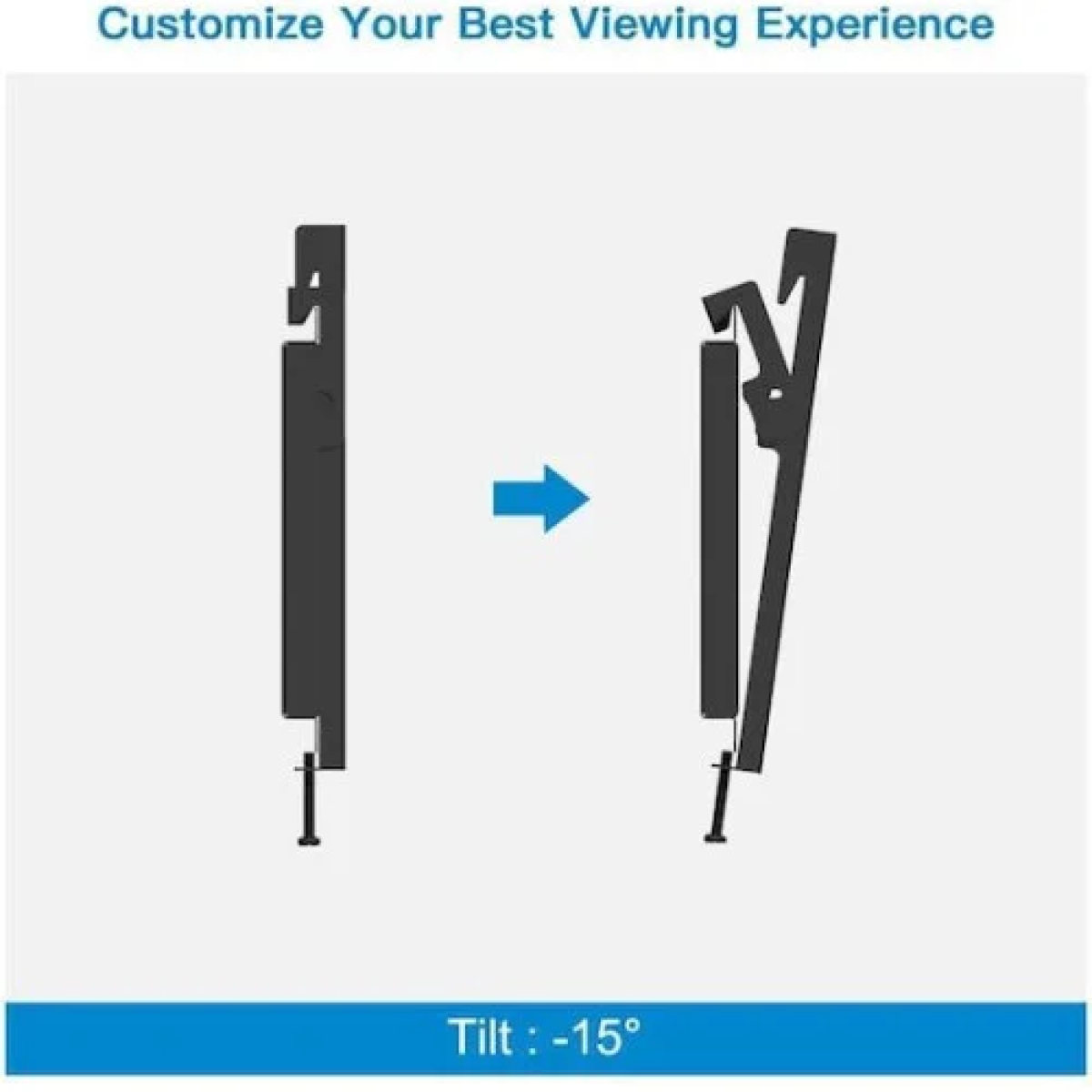 Επιτοίχια Βάση Τηλεόρασης 14"- 42" έως 25kg Andowl Q-TV1442