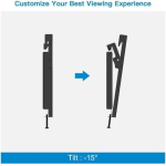 Επιτοίχια Βάση Τηλεόρασης 14"- 42" έως 25kg Andowl Q-TV1442