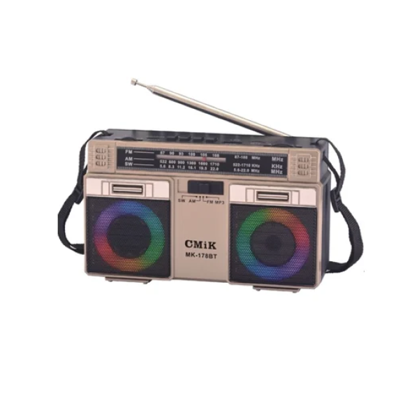Επιτραπέζιο ραδιόφωνο Retro MK-178BT χρυσό