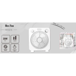 Επιτραπέζιος Ανεμιστήρας 30W Box Fan Hoomei HM-8216