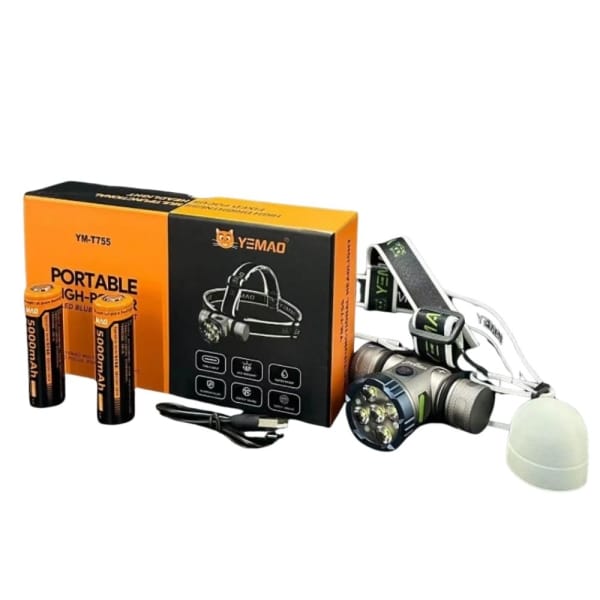 Φακός Κεφαλής Επαναφορτιζόμενος Super Bright YM-T755