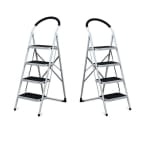 Family Use Ladder Σκαλοσκαμπό Μεταλλικό 3+1