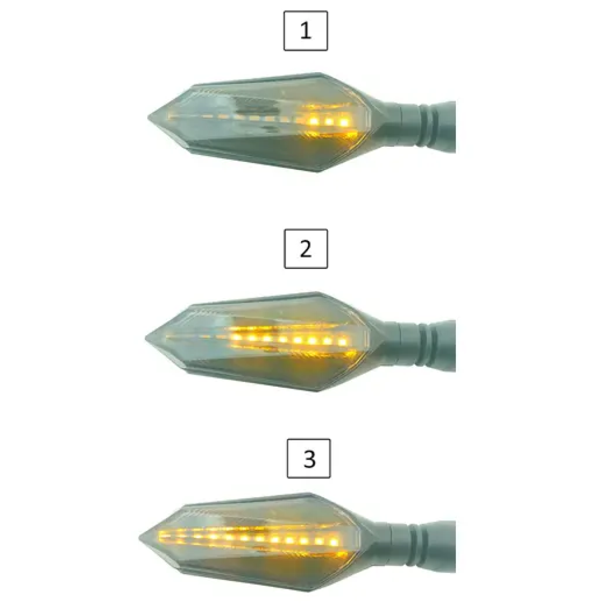 Φλας μοτοσυκλέτας πίσω κόκκινο LED 2τμχ EE3171 - Image 3