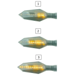 Φλας μοτοσυκλέτας πίσω κόκκινο LED 2τμχ EE3171 - Image 3