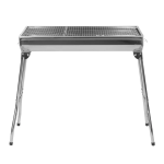 Φορητή Αναδιπλούμενη Ψησταριά 73x33cm για BBQ σε Μαύρο Χρώμα