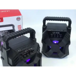 Φορητό Ασύρματο Ηχείο Bluetooth με Φως LED & Λαβή Μεταφοράς LZ-3101 Μαύρο