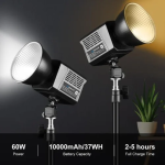 Φορητό Φωτιστικό Studio για Βίντεο & Φωτογραφίες LED 60W COB 2500K-6500K Puluz PU4119B - Image 8