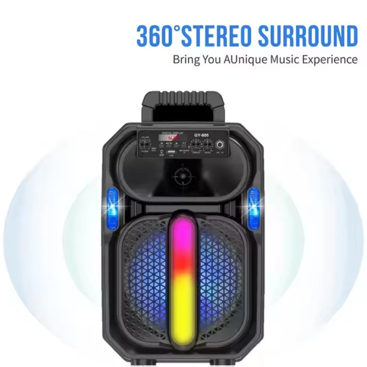 Φορητό Ηχείο Καραόκε με Μικρόφωνο Bluetooth 8" GY-805